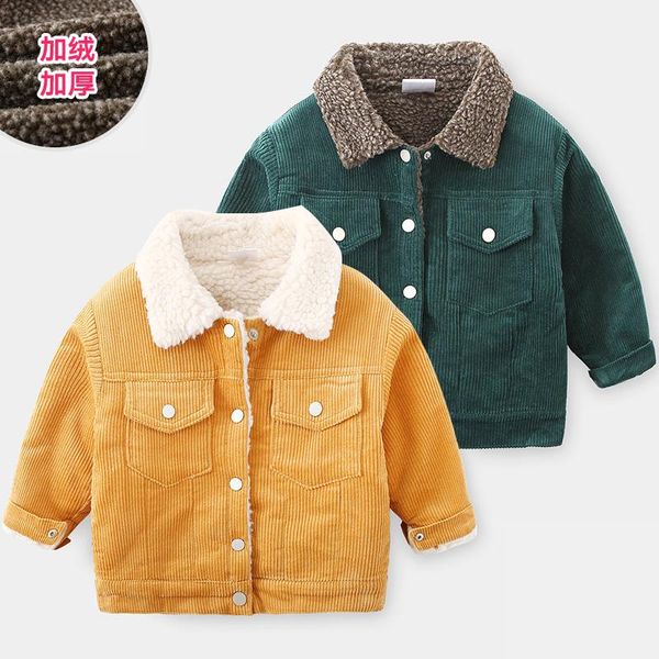 jackets baby turn-down collar coat 2021 winter clothes boys' clothing children velvet padded thickened top, Blue;gray
jackets baby turn-down collar coat 2021 winter clothes boys' clothing children velvet padded thickened top, Blue;gray