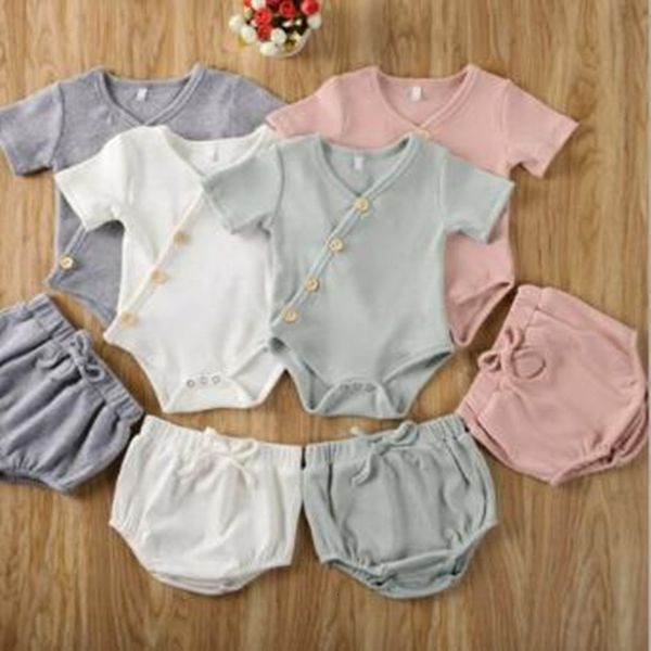2021 new summer clothes set 2pcs solid shorts bloomers newborn infant boys girls suit ribbed cotton baby outfit knjs, White
2021 new summer clothes set 2pcs solid shorts bloomers newborn infant boys girls suit ribbed cotton baby outfit knjs, White