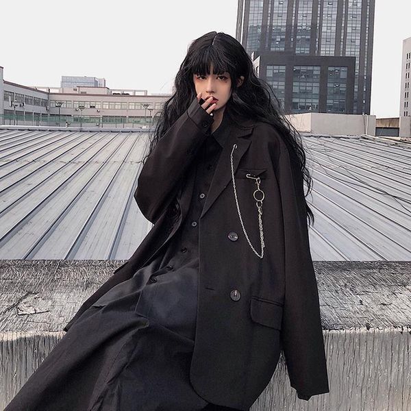 women's suits & blazers 2021 spring and autumn women dark series coat female personality graffiti neutral loose black, White;black
women's suits & blazers 2021 spring and autumn women dark series coat female personality graffiti neutral loose black, White;black