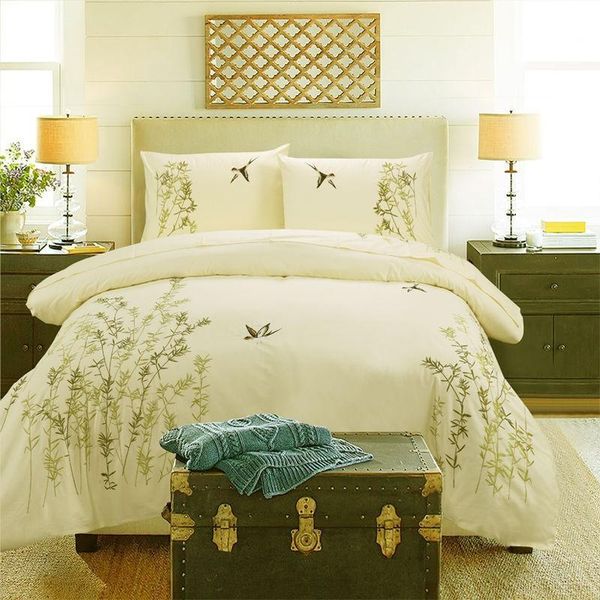 bedding sets foreign trade cotton quilt cover single piece embroidery twill body flower double bedclothes four
bedding sets foreign trade cotton quilt cover single piece embroidery twill body flower double bedclothes four