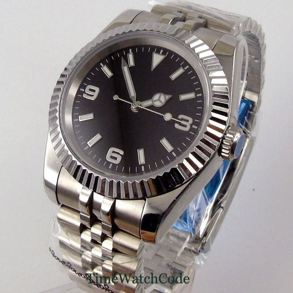 wristwatches 36mm men's watch japan miyota8215 nh35 automatic movement sapphire glass black dial coin bezel jubilee bracelet luminous, Slivery;brown
wristwatches 36mm men's watch japan miyota8215 nh35 automatic movement sapphire glass black dial coin bezel jubilee bracelet luminous, Slivery;brown