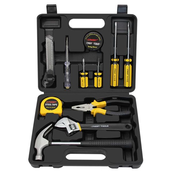 professional hand tool sets 12pcs household hardware toolbox with screwdriver pliers knife measure tape electric pen for home maintenance
professional hand tool sets 12pcs household hardware toolbox with screwdriver pliers knife measure tape electric pen for home maintenance
