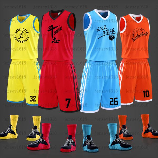 071basketball suit men's customized college students' jerseys team uniform summer printing match uniform training uniform basketba, Black;red
071basketball suit men's customized college students' jerseys team uniform summer printing match uniform training uniform basketba, Black;red