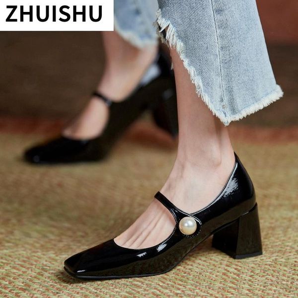 dress shoes 2021 autumn pu leather square head high heels fashion buckle summer mary jane pearl decoration comfortable women's, Black
dress shoes 2021 autumn pu leather square head high heels fashion buckle summer mary jane pearl decoration comfortable women's, Black