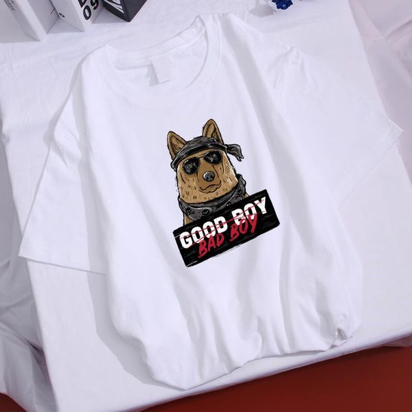 men's t-shirts cartoon hip hop dog graphic t-shirt men good boy bad letter printed clothes harajuku funny streetwear male vintage tees, White;black
men's t-shirts cartoon hip hop dog graphic t-shirt men good boy bad letter printed clothes harajuku funny streetwear male vintage tees, White;black