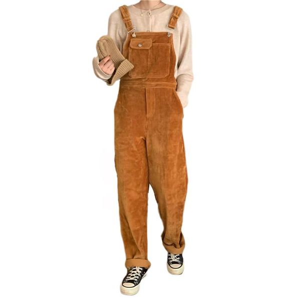 women's jumpsuits & rompers corduroy jumpsuit women loose pocket casual korean fashion bodysuit autumn vintage strap solid color overal, Black;white
women's jumpsuits & rompers corduroy jumpsuit women loose pocket casual korean fashion bodysuit autumn vintage strap solid color overal, Black;white