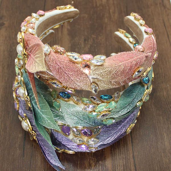 luxury sparkly handmade baroque embroidery leaves crystal headbands rhinestones hairbands for women wedding hair accessories x0625, Slivery;golden
luxury sparkly handmade baroque embroidery leaves crystal headbands rhinestones hairbands for women wedding hair accessories x0625, Slivery;golden