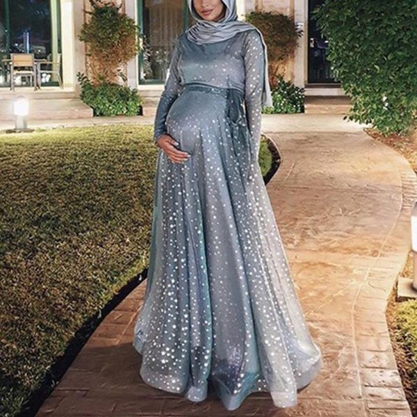 maternity dresses women dress evening long sleeve digital print maxi gown muslim party polyester crew neck fashion retro summer, White
maternity dresses women dress evening long sleeve digital print maxi gown muslim party polyester crew neck fashion retro summer, White