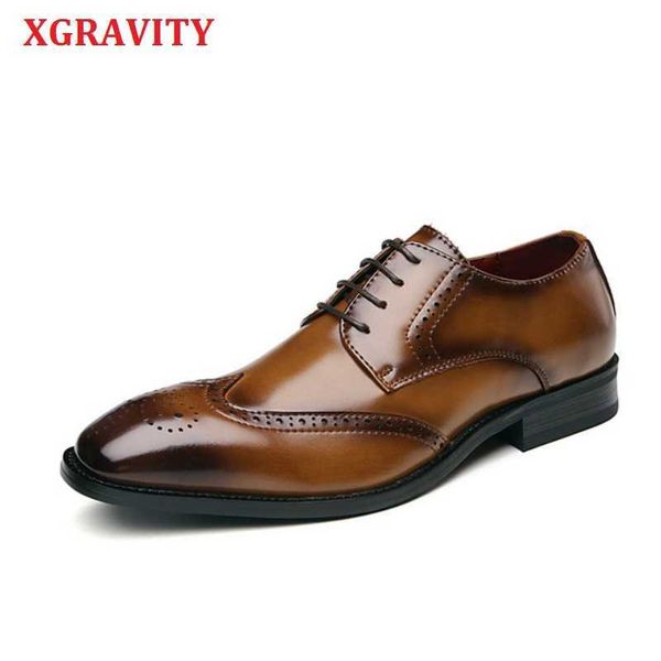 xgravity cow genuine leather round toe men's shoes carved bullock fashion spring autumn men shoes dress business shoes man a165 210429, Black
xgravity cow genuine leather round toe men's shoes carved bullock fashion spring autumn men shoes dress business shoes man a165 210429, Black