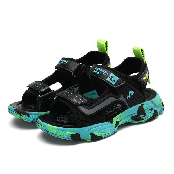 children's sandals boy's soft-sole fashion new style summer young student's anti-slip big boy slipper 199, Black;red
children's sandals boy's soft-sole fashion new style summer young student's anti-slip big boy slipper 199, Black;red
