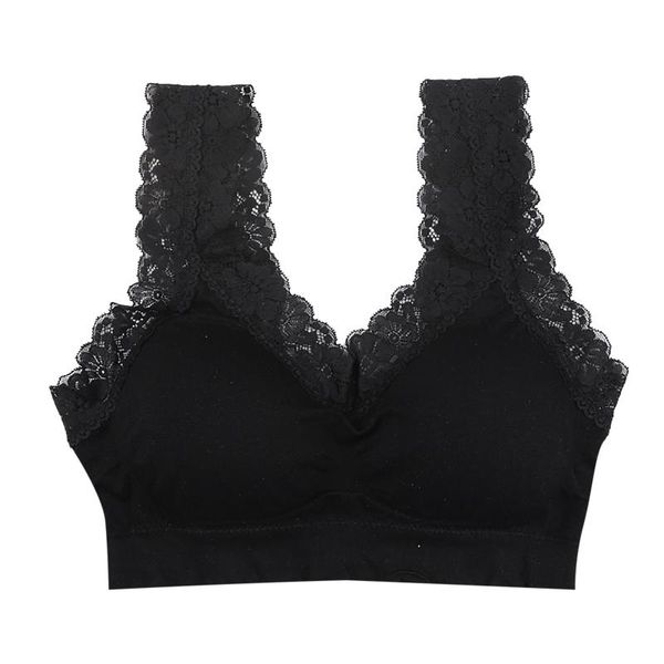 women's underwear new lace bra without steel ring underwear lace bra without steel ring solid seamless, White;black
women's underwear new lace bra without steel ring underwear lace bra without steel ring solid seamless, White;black