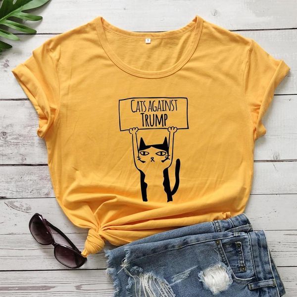 cats against trump t-shirt funny 100% cotton graphic cool personalized casual women quote fashion grunge tshirt tee, White
cats against trump t-shirt funny 100% cotton graphic cool personalized casual women quote fashion grunge tshirt tee, White