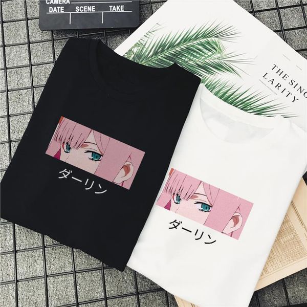 darling in the franxx mens japan anime harajuku zero two beautiful girl print men and women loose vintage, White;black
darling in the franxx mens japan anime harajuku zero two beautiful girl print men and women loose vintage, White;black