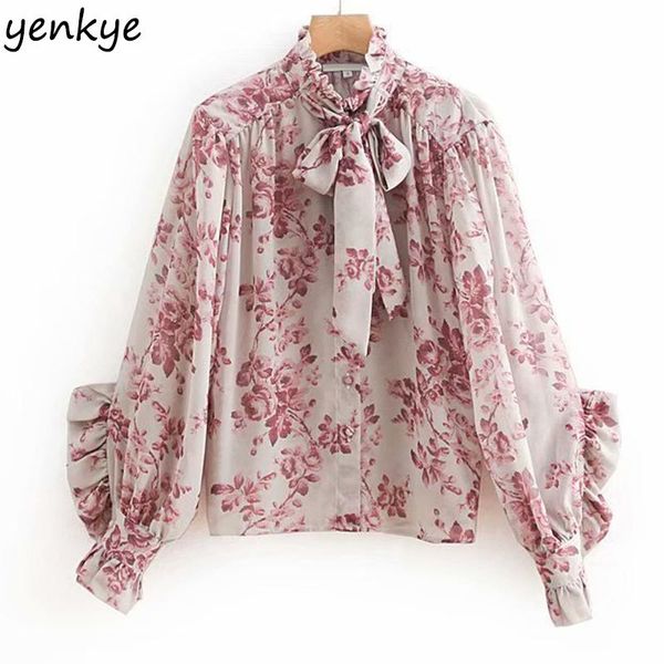 women's blouses & shirts 2021 sweet women bow tie high collar floral print blouse lady butterfly sleeve spring elegant shirt plus size, White
women's blouses & shirts 2021 sweet women bow tie high collar floral print blouse lady butterfly sleeve spring elegant shirt plus size, White