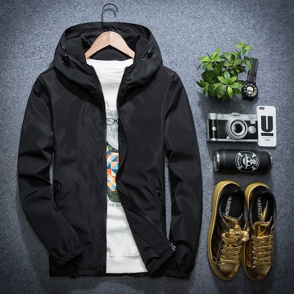 coat new korean slim casual hooded jacket youth men's versatile solid color top, Black;brown
coat new korean slim casual hooded jacket youth men's versatile solid color top, Black;brown