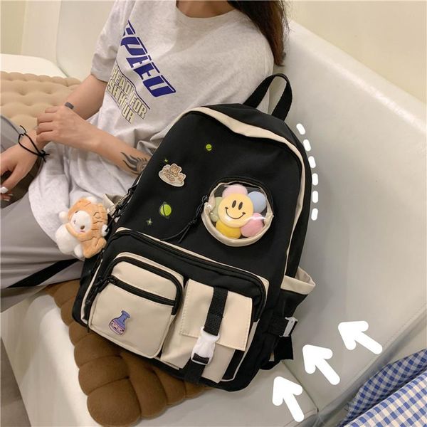 backpack cute school bag for girl teenage women kawaii student book panelled anti-theft waterproof with pendant
backpack cute school bag for girl teenage women kawaii student book panelled anti-theft waterproof with pendant