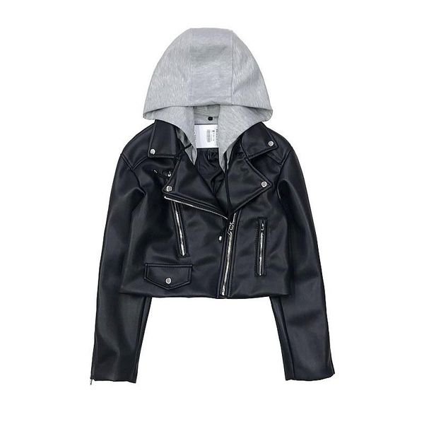 women's leather & faux 2021 women motorcycle jackets ladies hooded autumn biker streetwear coats female high street, Black
women's leather & faux 2021 women motorcycle jackets ladies hooded autumn biker streetwear coats female high street, Black