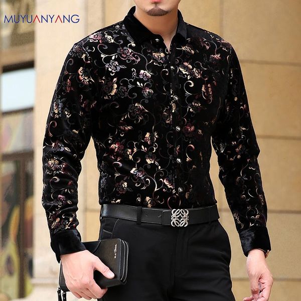 men's casual shirts mu yuan yang 2021 arrival men fashion floral print long sleeve shirt man brand clothing slim fit male, White;black
men's casual shirts mu yuan yang 2021 arrival men fashion floral print long sleeve shirt man brand clothing slim fit male, White;black