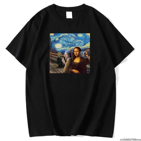 men's t-shirts vincent mona lisa sselfie print mens t shirts fashion quality t-shirt simplicity cool oversize man short sleeve, White;black
men's t-shirts vincent mona lisa sselfie print mens t shirts fashion quality t-shirt simplicity cool oversize man short sleeve, White;black