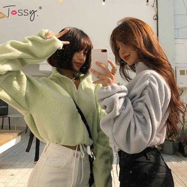 women's jackets tossy spring fleece cropped jacket coat casual avocado green winter warm loose zipper pullover y2k oversize outwear, Black;brown
women's jackets tossy spring fleece cropped jacket coat casual avocado green winter warm loose zipper pullover y2k oversize outwear, Black;brown