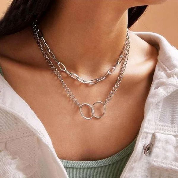 pendant necklaces vintage multilayer circle necklace for women fashion gold silver color chunky chain charm choker jewelry gifts
pendant necklaces vintage multilayer circle necklace for women fashion gold silver color chunky chain charm choker jewelry gifts