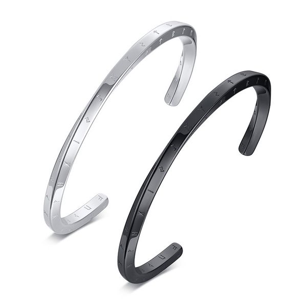 retro nordic vikings cuff bangle bracelets for men stainless steel mobius norse mythology runes amulet jewelry, Black
retro nordic vikings cuff bangle bracelets for men stainless steel mobius norse mythology runes amulet jewelry, Black