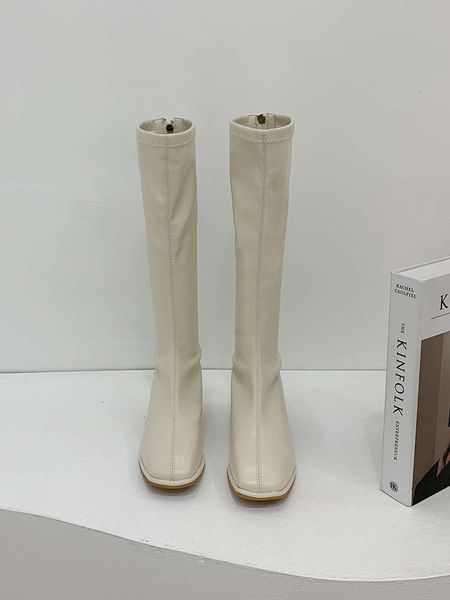 designer thick knight net women's new red winter heel 2020 below knee long square head black thin boots, White;red
designer thick knight net women's new red winter heel 2020 below knee long square head black thin boots, White;red