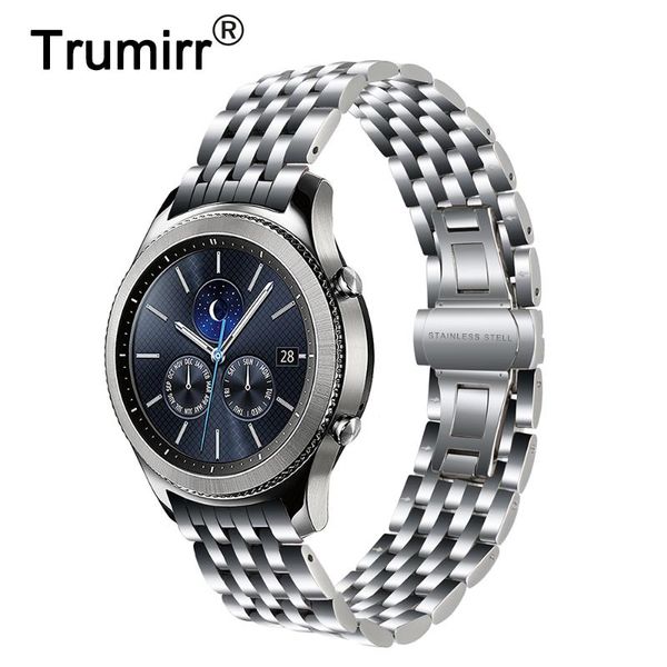 watch bands arc end stainless steel watchband for samsung gear s3 classic frontier r760 r770 band butterfly clasp strap wrist bracelet, Black;brown
watch bands arc end stainless steel watchband for samsung gear s3 classic frontier r760 r770 band butterfly clasp strap wrist bracelet, Black;brown