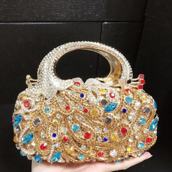 evening bags pink gold colorful diamond woman temperament formal dinner handbag lady party wedding clutch wallets female crystal bag
evening bags pink gold colorful diamond woman temperament formal dinner handbag lady party wedding clutch wallets female crystal bag