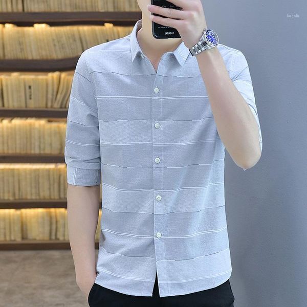 summer cotton men all-match handsome stripe design lapel casual classic simplicity loose slim clothing trend shirt men's shirts, White;black
summer cotton men all-match handsome stripe design lapel casual classic simplicity loose slim clothing trend shirt men's shirts, White;black