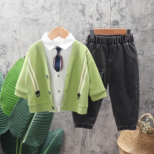 baby clothing sets boys suits infant outfits children wear spring autumn long-sleeved necktie knitted cardigan shirts trousers pants casual, White
baby clothing sets boys suits infant outfits children wear spring autumn long-sleeved necktie knitted cardigan shirts trousers pants casual, White