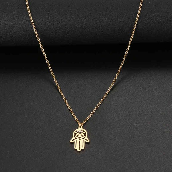 stainless steel necklaces palm bohemian style pendant collar chain fashion necklace for women men jewelry party friends, Silver
stainless steel necklaces palm bohemian style pendant collar chain fashion necklace for women men jewelry party friends, Silver