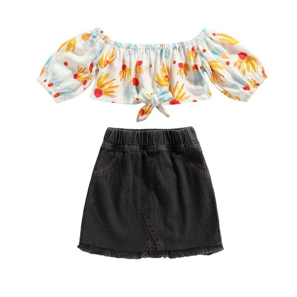 clothing sets 2021 2-7y casual kids baby girl clothes goldfish print off shoulder bow short sleeve crop denim a-line skirt summer 2pcs, White
clothing sets 2021 2-7y casual kids baby girl clothes goldfish print off shoulder bow short sleeve crop denim a-line skirt summer 2pcs, White