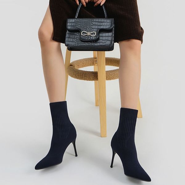 dress shoes nova mulher meias botas de tricô estiramento do do pé apontado sapatos salto alto para as mulheres inverno feminino 47wk, Black
dress shoes nova mulher meias botas de tricô estiramento do do pé apontado sapatos salto alto para as mulheres inverno feminino 47wk, Black