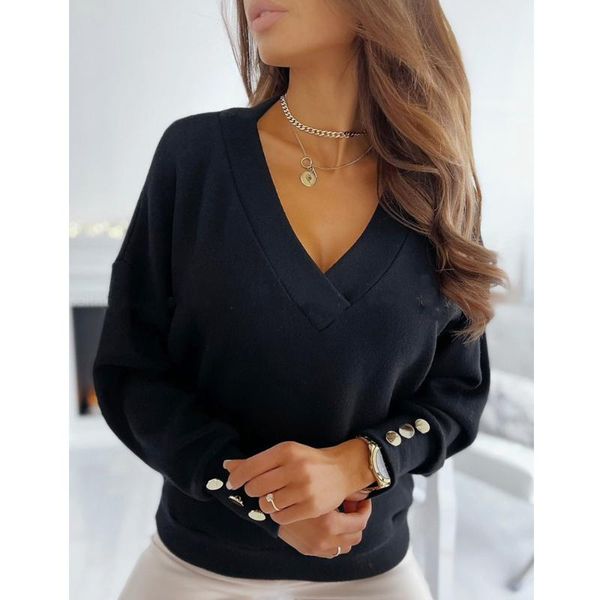 women's t-shirt spring summer woman's simple solid color long-sleeved v-neck button bottoming shirt fashion wild self-cultivation, White
women's t-shirt spring summer woman's simple solid color long-sleeved v-neck button bottoming shirt fashion wild self-cultivation, White