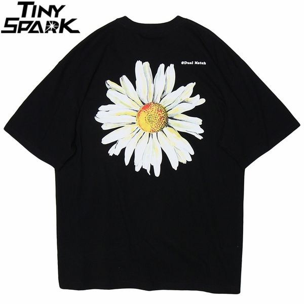 men hip hop t shirt streetwear chrysanthemum daisy t-shirt summer harajuku tshirt cotton short sleeve black tee flower 210317, White;black
men hip hop t shirt streetwear chrysanthemum daisy t-shirt summer harajuku tshirt cotton short sleeve black tee flower 210317, White;black