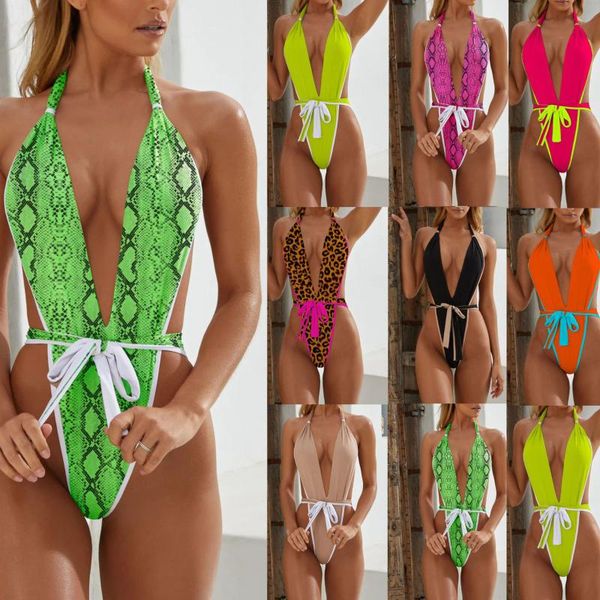 women's swimwear one piece swimsuits fashion monokini v-neck backless leopard halter bathing suit women brazilian bodysuits, White;black
women's swimwear one piece swimsuits fashion monokini v-neck backless leopard halter bathing suit women brazilian bodysuits, White;black