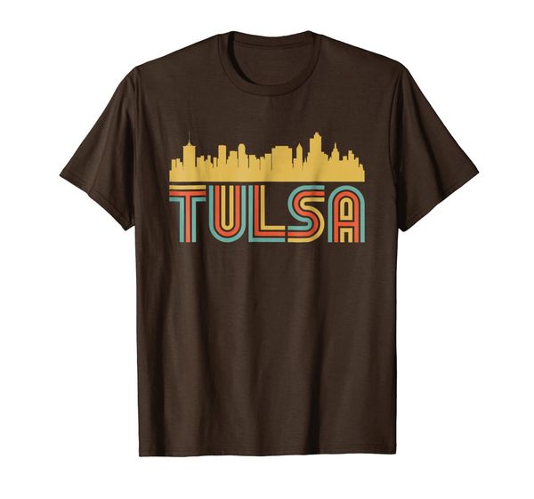 vintage retro tulsa oklahoma skyline t-shirt, White;black
vintage retro tulsa oklahoma skyline t-shirt, White;black