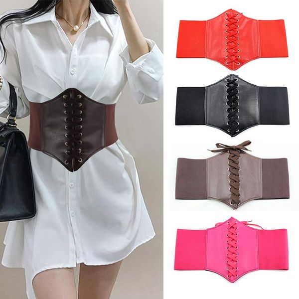 belts corset belt women pu leather for luxury designer brand waistband elastic high waist slimming body shaping girdle, Black;brown
belts corset belt women pu leather for luxury designer brand waistband elastic high waist slimming body shaping girdle, Black;brown
