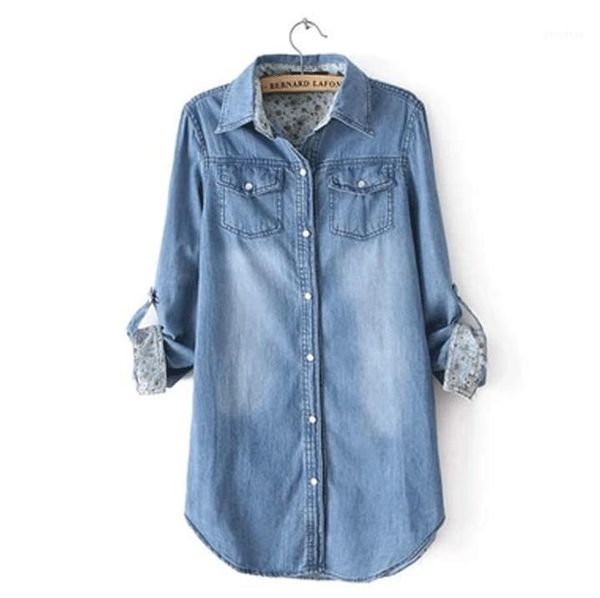 korean 100% cotton softened denim shirt women 2021 spring autumn female streetwear casual long sleeve blouse women's blouses & shirts, White
korean 100% cotton softened denim shirt women 2021 spring autumn female streetwear casual long sleeve blouse women's blouses & shirts, White