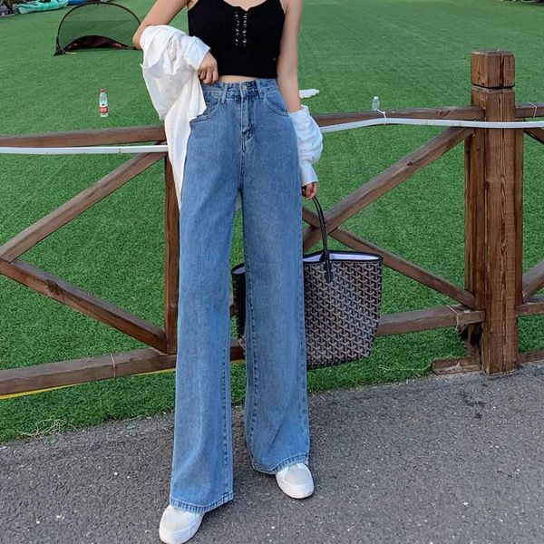 women's jeans classic solid blue denim wide leg pants women loose high waist korean style boyfriend washed straight trousers
women's jeans classic solid blue denim wide leg pants women loose high waist korean style boyfriend washed straight trousers