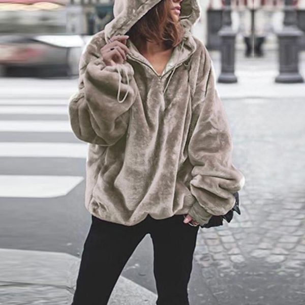 women's sweaters autumn winter fashion long sleeve pullover casual loose fuzzy warm fleece plus size outerwear, White;black
women's sweaters autumn winter fashion long sleeve pullover casual loose fuzzy warm fleece plus size outerwear, White;black