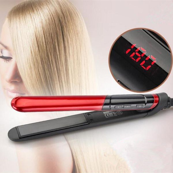 professional straightener falt curling iron corrugated corrugation curler plank tongs hair styling tools, Black
professional straightener falt curling iron corrugated corrugation curler plank tongs hair styling tools, Black