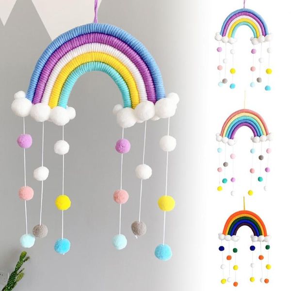 decorative objects & figurines colorful rainbow macrame wall hanging decoration cotton tassel kids room decor boho nursey dorm woven pom bal
decorative objects & figurines colorful rainbow macrame wall hanging decoration cotton tassel kids room decor boho nursey dorm woven pom bal