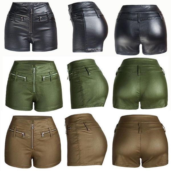 skirts american pu leather shorts plus size tight hip short pants young women's biker set zipper club bsq082, Black
skirts american pu leather shorts plus size tight hip short pants young women's biker set zipper club bsq082, Black