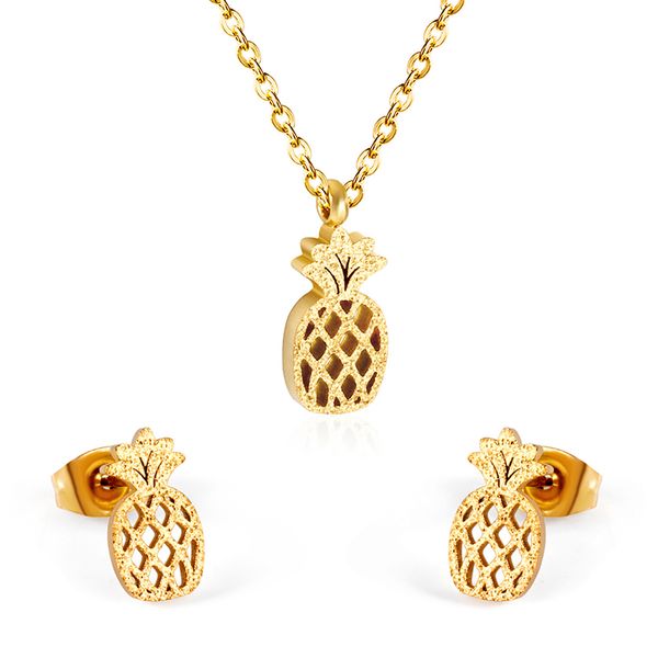 pineapple cute stainless steel african earrings necklace jewellery sets bridal dubai gold color wedding jewelry set for women girls, Silver
pineapple cute stainless steel african earrings necklace jewellery sets bridal dubai gold color wedding jewelry set for women girls, Silver