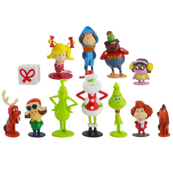 3-9cm 12pcs/lot grinch action figure toys grinch max dog cartoon pvc model doll birthday gift for children
3-9cm 12pcs/lot grinch action figure toys grinch max dog cartoon pvc model doll birthday gift for children