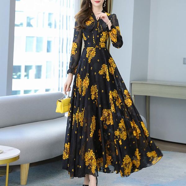 casual dresses summer black floral print maxi dress boho chiffon party beach long women flower sleeve plus size bodycon robe, Black;gray
casual dresses summer black floral print maxi dress boho chiffon party beach long women flower sleeve plus size bodycon robe, Black;gray