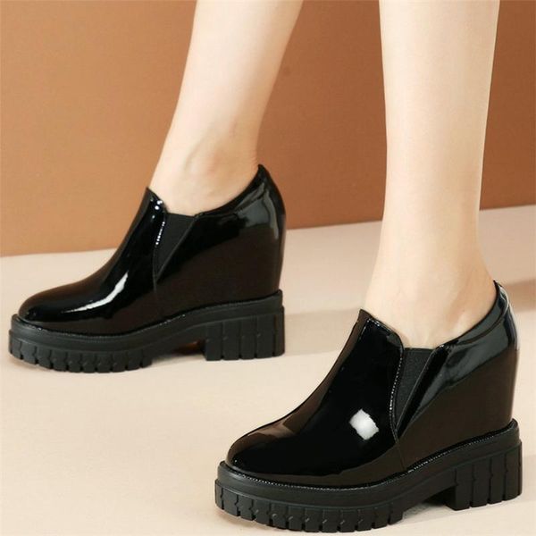 boots casual shoes women genuine leather hidden wedges high heel ankle female slip on round toe fashion sneakers punk trainers, Black
boots casual shoes women genuine leather hidden wedges high heel ankle female slip on round toe fashion sneakers punk trainers, Black