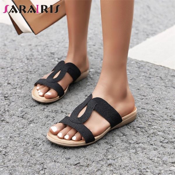 slippers sarairis ins fashion ladies low heel holiday consise classic summer women round toe slip on shoes woman, Black
slippers sarairis ins fashion ladies low heel holiday consise classic summer women round toe slip on shoes woman, Black